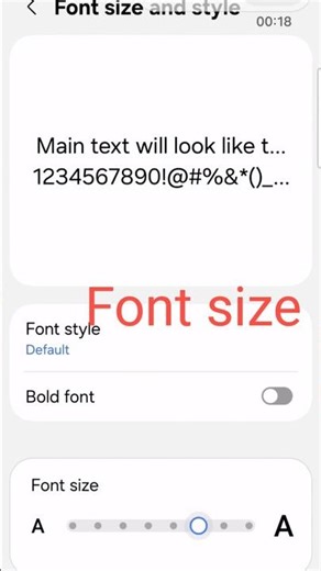 mobile font and zoom kaise change karein how to change mobile font size and zoom #font #zoom