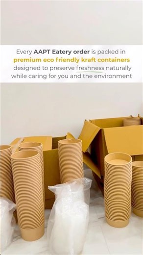 Premium eco friendly packaging by AAPT Eatery.