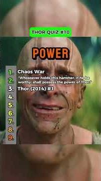 Thor Quiz – Test your knowledge 🎯🧠