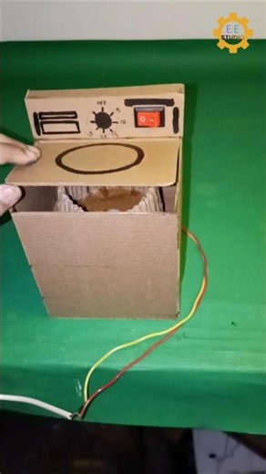 Can a Cardboard Washing Machine Really Work? 🤯 #shorts #experiment