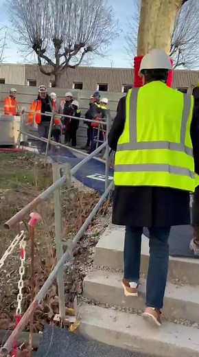 Visite du chantier du campus NEOMA à Reims
