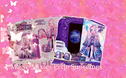 ＃翘班拆盲盒＃Magic Mixies Pixie Supremes神奇魔法精灵★魔镜×月神蝴蝶精灵娃娃