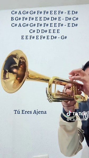 Tú Eres Ajena - Eddy Herrera #Tutorial #Trompeta #suscribete