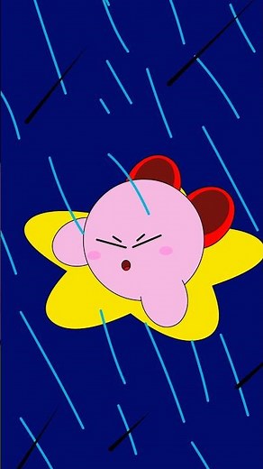 How can anyone hate the rain? (Animation meme) #animation #funny #kirby #memes #cute #shorts #comedy