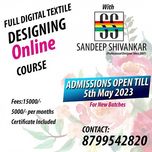 Online Live Classes | Textile Designing | Photoshop Tutorial
