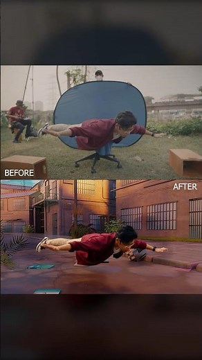 Before and after Vfx video sofyank and Mierul aiman into the comic world