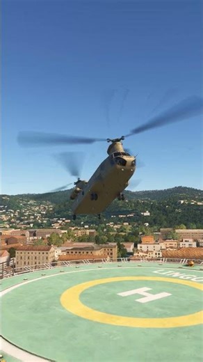 INSANE Chinook Helicopter Landing 🚁 | MSFS 2020 #Chinook #Helicopter #shorts