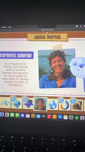 Animal Jam Honors Dr. Tierney Thyy with Sunfish
