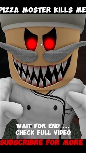 Pizza Monster Almost Killed Me in Roblox 😱🍕#roblox