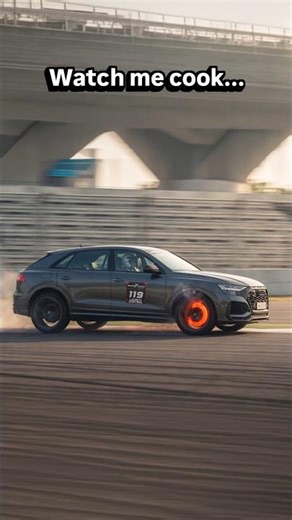 “Watch me cook…” 😬 Audi RS Q8 at the BIC | Launch Control 8.0 | autoX #shorts