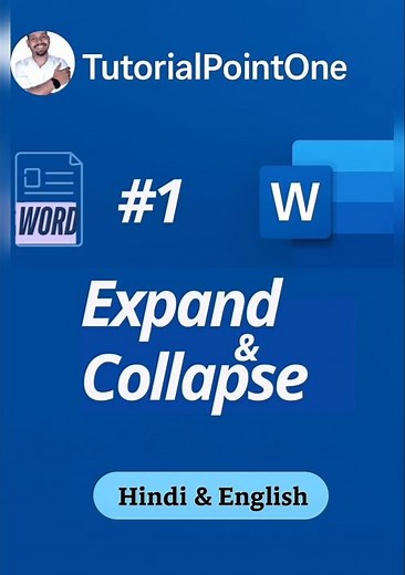 1. Expand and Collapse in word | Ms Word Series #msword