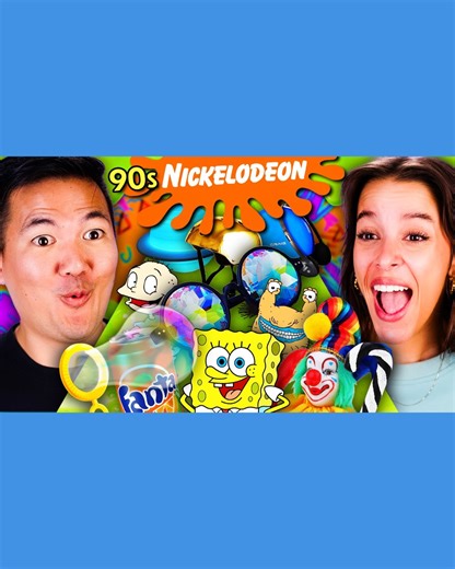 Can Millennials Guess The 90's Nickelodeon Shows From The Props? #nostalgia #cartoon #trivia #y2k #millennials #React | REACT