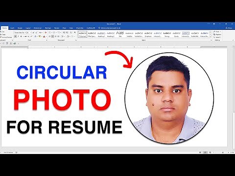 How to Insert Photo in Word - For Resume (CV)
