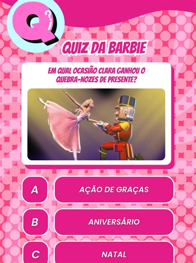 Quiz da Barbie perguntas e respostas #quiz #barbie #barbiegirl #fyp #barbiefilmes #filmesdabarbie #quizdabarbie #quiztime