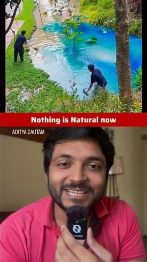 How you were fooled? Why water bodies colour are blue? #shortsfeed #lake