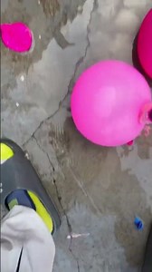 💥 Giant Water Balloon Bounce Challenge 🎈💦 | Most Satisfying Balloon Pop #shorts