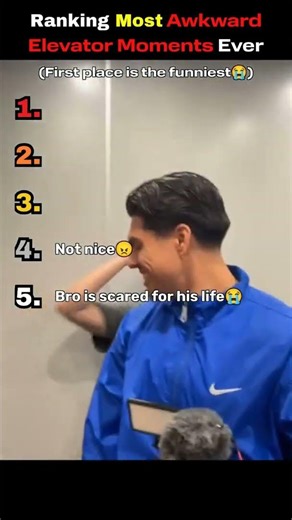 Ranking Most Awkward Elevator Moments Ever (First place is the funniest😭)