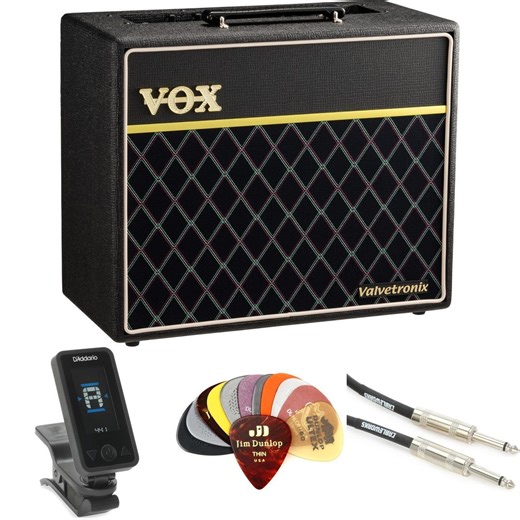 Vox Valvetronix VT40X Classic Blue 40-watt 1 x 10-inch Combo Amplifier Essentials Bundle
