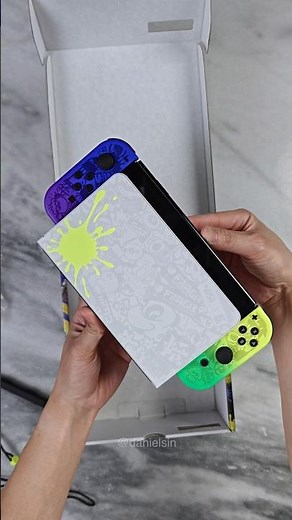 Limited Splatoon Nintendo Switch OLED Unboxing