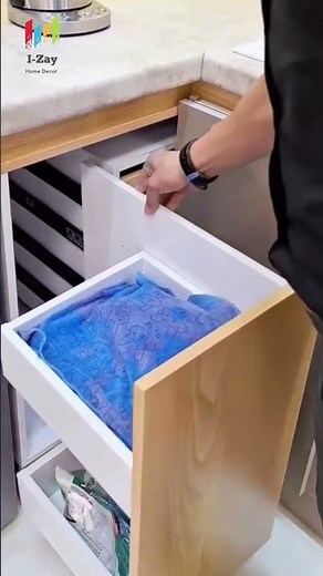 Modular Kitchen Corner Storage Solutions | Maximize Your Kitchen Organization #shorts