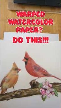 How to Fix Warped Watercolor Paper (Easy Pressing Method That Works!)