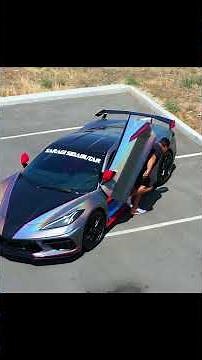 Chevrolet Corvette C8 with Lambo Door #verticaldoors #scissordoors #lambodoors #butterflydoors