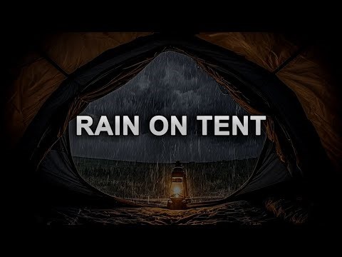 10 HOURS: Rain Sounds for Sleeping NO ADS Black Screen - Heavy Rain on Tent (NO MUSIC) ⛈️
