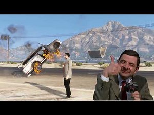 MR BEAN MINI CAR COLLECTION ON HIGHEST STUNT JUMP | GTA 5 GAMEPLAY