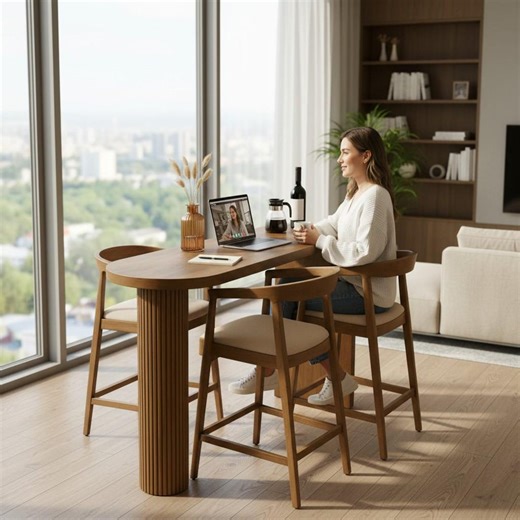 Solid Oak Kitchen Table, Walnut Dining Table, Minimalist Design Furniture - Etsy