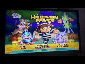 dora the Explorer Dora's halloween parade dvd menu
