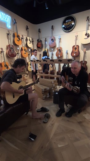 Great vibes in acoustic room yesterday arvo courtesy of Bruce and Steve. Always a pleasure having you come through Bruce! | Musos Corner