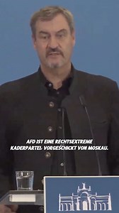 278K views · 8.9K reactions | Die AfD ist der Feind unserer Demokratie. Mit ihr gibt es keine Kooperation und keine Koalition. | Markus Söder | Facebook