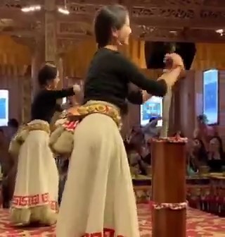 This is exactly what China does. They use minority ethnicities as a show.For example han chinese steal indian culture, dance using ughyurs.Because once upon a time sogdians & kuchans in that region painted indian buddhist murals & followed indian culture But chinese use turk muslims like ughyurs to steal indian culture and claim it as chinese. Evidently making show out of ughyur women, they invented new dance cosplays by copying indian dances. It is nothing but exploitation and desperation for s