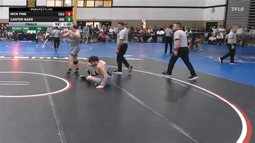 3!!!! Baer with the takedown in sudden victory to knock off #26 ranked Nick Fine, to seize the 174-pound hammer at the Journeymen Collegiate Classic!!! | New York USA Wrestling