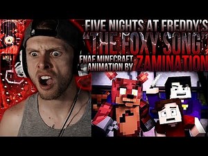 Vapor Reacts #659 | FNAF MINECRAFT SONG ANIMATION "The Foxy Song" by ZAMination Productions REACTION