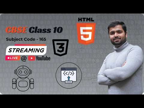 CBSE Class 10 Computer Applications (Code 165) | Live Board Exam Preparation