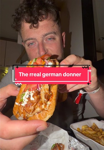 The Real German Donner Kebab #kebab #berlin #mukbang #foodtok #viralvideo