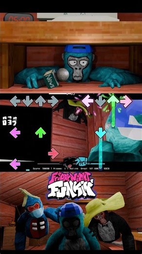FNF: Vs. Five Nights at Monkeys DEMO "Under the table" #fnf #fnfmod