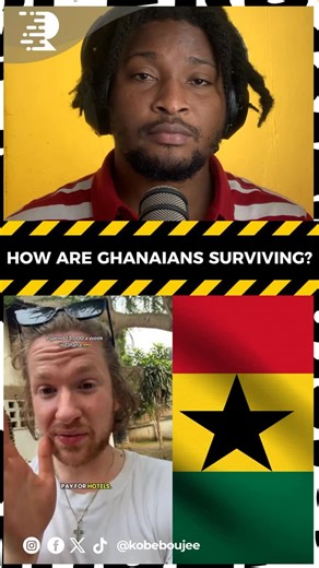 Kobe Boujee | Content Creator on Instagram: "How are the people surviving in Ghana ? German man shocked by expenses after eating out for a week . . . . . #economy #ghana #ghanaian #explorepage #trend"