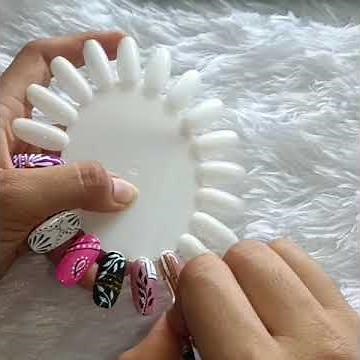 Easy Leaf Nail Art Designs 🌿 | Elegant Geometric Nail Art Tutorial | Beginner Friendly