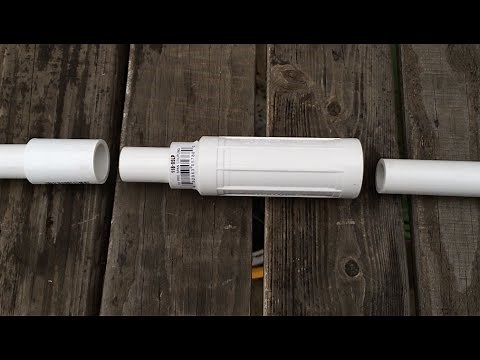 How to repair broken sprinkler line.