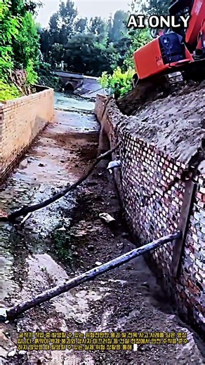 토목 현장 대형 사고! 흙막이 지지대 붕괴와 중장비 전복 원인 분석 #worker #process #civilengineering #construction #landslide