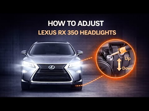 How To Adjust Lexus RX 350 Headlights