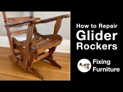 How to Repair Glider Rockers or Nursery Gliders with Squeaky Bearings by Fixing Furniture