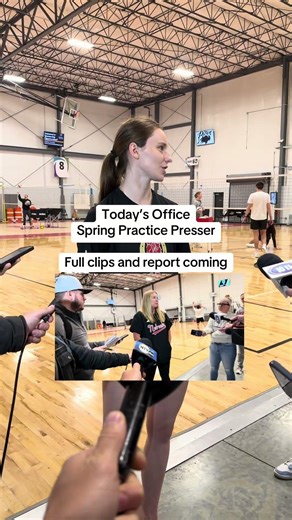 Nebraska volleyball spring practice presser