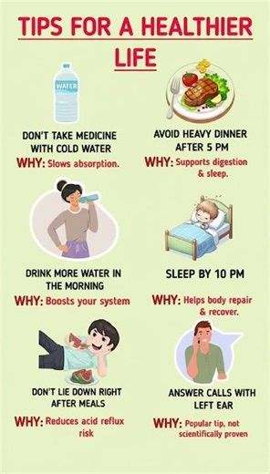 Simple Daily Habits for a Healthier Life | Water, Sleep & Eating Tips #healthylifestyle #healthtips