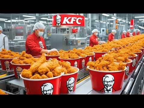 Inside the KFC Processing Plant | From Fresh Chicken to Famous Crispy Chicken (Full Process)