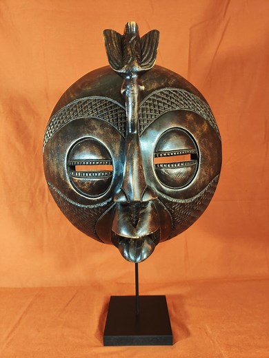 Akan Wooden Mask – Traditional African Art | Ashanti Primitive Craft | Ethnic Ghanaian Sculpture & Decorative Piece | Vintage Collectible - Etsy