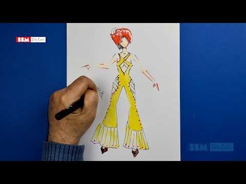 How to Draw Fashion Illustration Step by Step | SSM Fashion Tutorial 2026 ✨