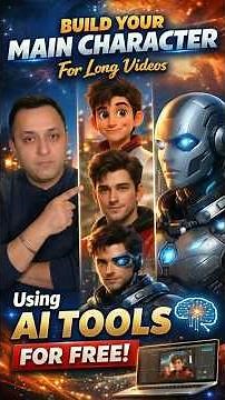 Build Your AI Main Character Using FREE AI Tools (Pixar + Realistic + Futuristic Style)